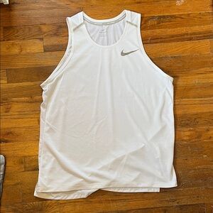 Nike Men's White Sleeveless Top